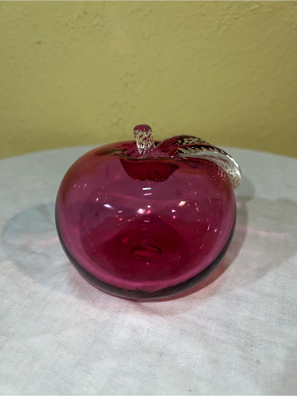Vintage Glass Apple